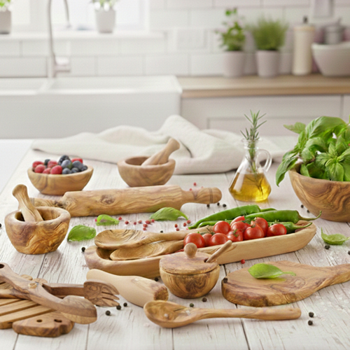 olive wood utensils