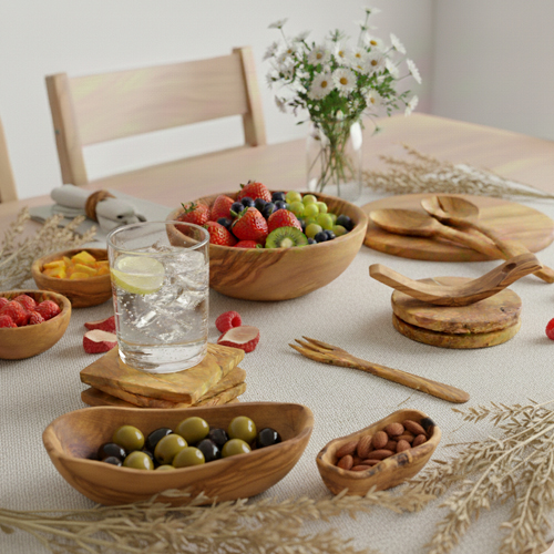 olive wood utensils